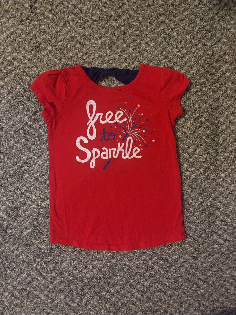 Free to Sparkle quote, bow back 3T